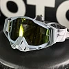 Очки для мотокросса 100% (Replica) желтая зеркальная линза